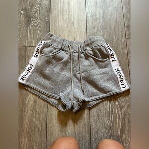 Lounge Apparel Grey Logo Sweatshorts Size Small